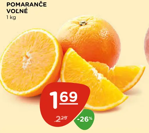 Pomaranče voľné