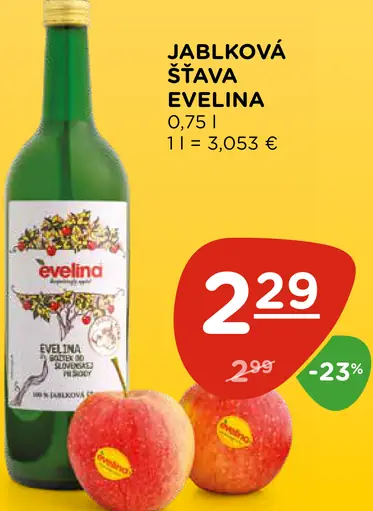 Jablková šťava Evelina