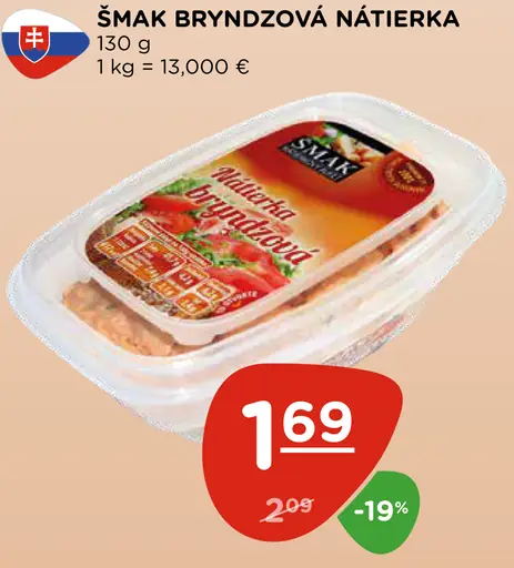 Šmak nátierka bryndzová