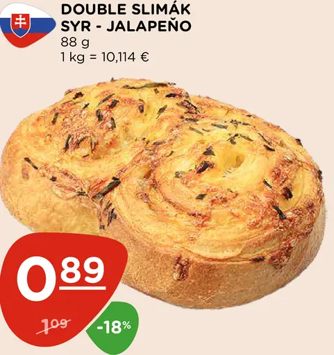 Slimák syr - jalapeño