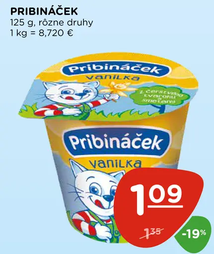 Pribináček Vanilka