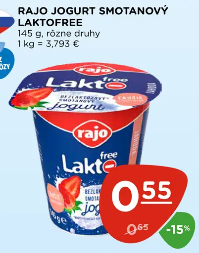 Rajo Smotanový jogurt laktofree