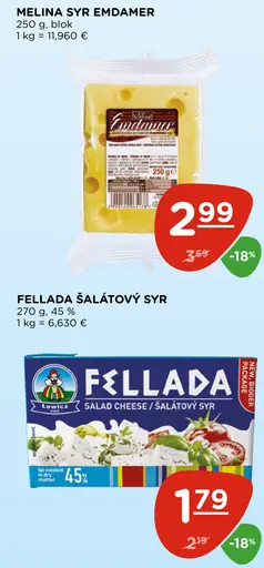 Melina Syr Emmentaler
