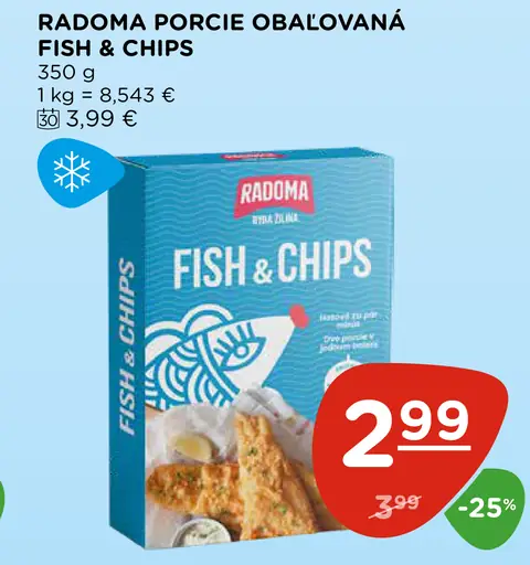 Radoma porcie obalovaná Fish & Chips
