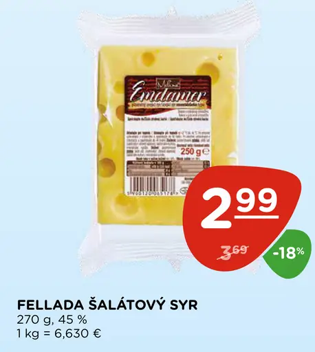 Fellada šalátový syr 45 %