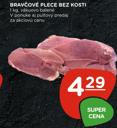 Bravčové plece bez kosti