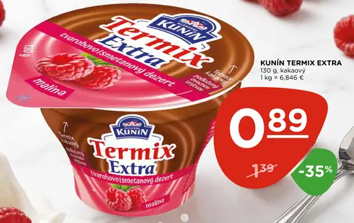 Kunín Termix Extra tvarohovo-smotanový dezert