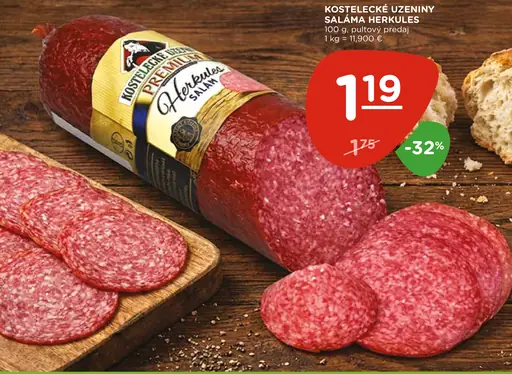 Kostelecké Uzeniny Saláma Herkules