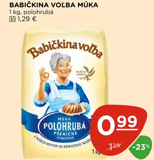 Babičkina Voľba Múka polohrubá pšeničná