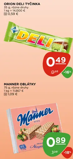 Orion Deli tyčinka viac druhov