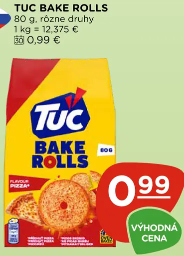 Tuc Bake Rolls viac druhov
