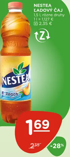 Nestea ľadový čaj rôzne druhy