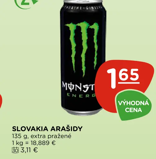 Monster energetický nápoj rôzne druhy