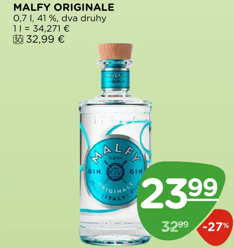 Malfy Originale gin dva druhy