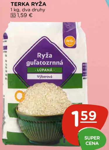 Terka ryža guľatozrnná lúpana výberová