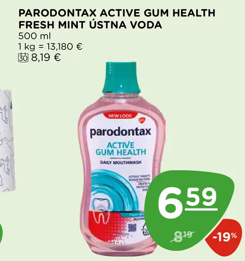 Parodontax Active Gum Health Fresh Mint ústna voda