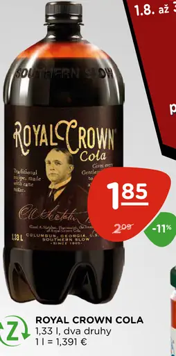 Royal Crown Cola rôzne druhy