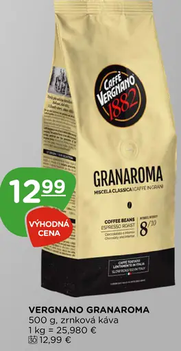 Vergnano Granaroma zrnková káva