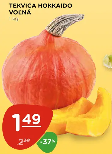 Tekvica Hokkaido voľná