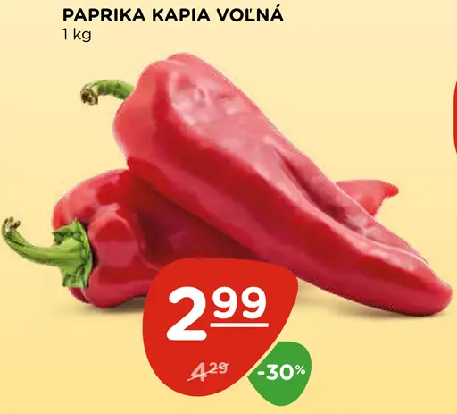 Paprika kápia voľná