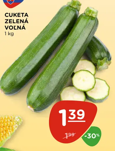 Cuketa zelená voľná
