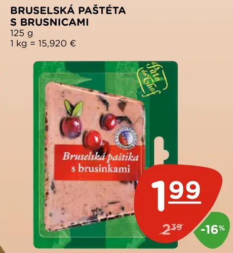 Bruselská paštéta s brusnicami