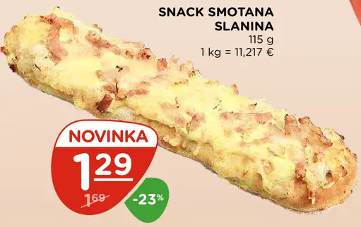 Snack smotana – slanina