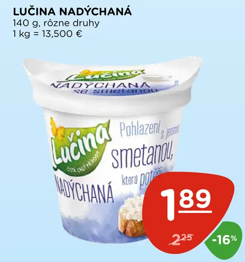 Lučina nadýchaná, rôzne druhy