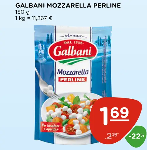 Galbani mozzarella Perline