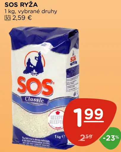 SOS ryža Classic