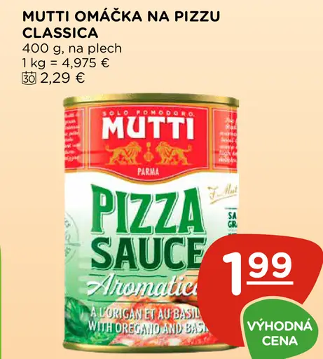 Mutti omáčka na pizzu classica
