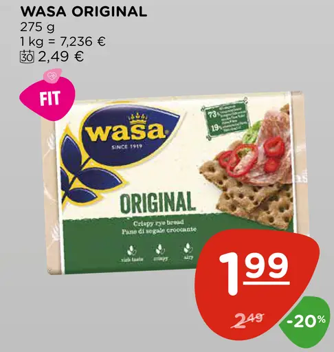 Wasa Original chrumkavý ražný chlieb