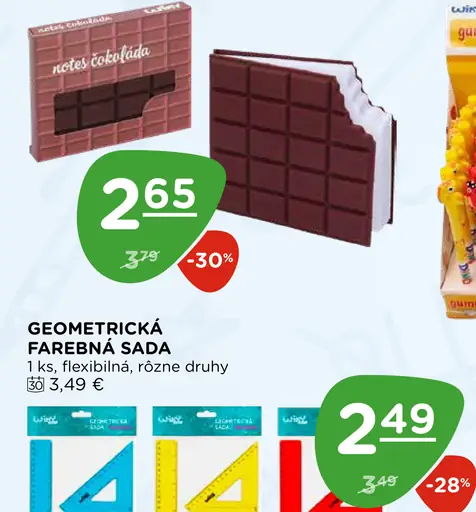 Geometrická farebná sada flexibilná