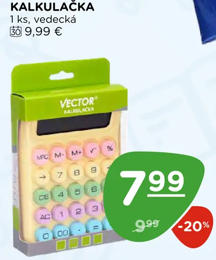 Vector vedecká kalkulačka