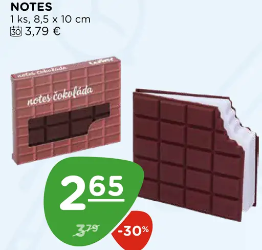 Notes čokoláda