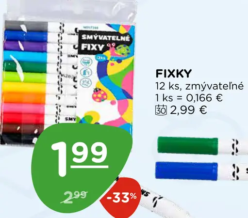 Wiky zmazateľné fixky