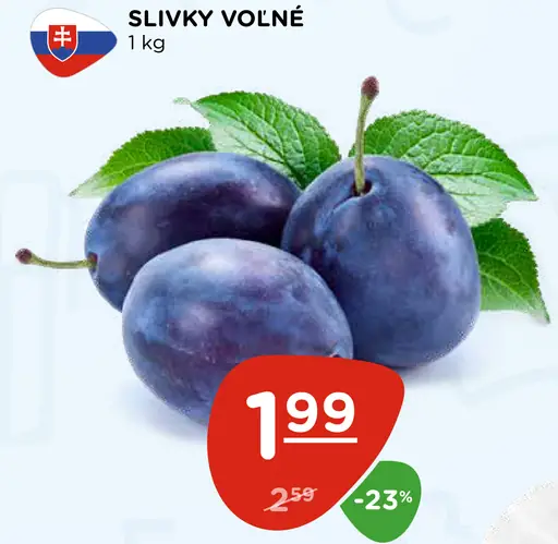 Slivky voľné