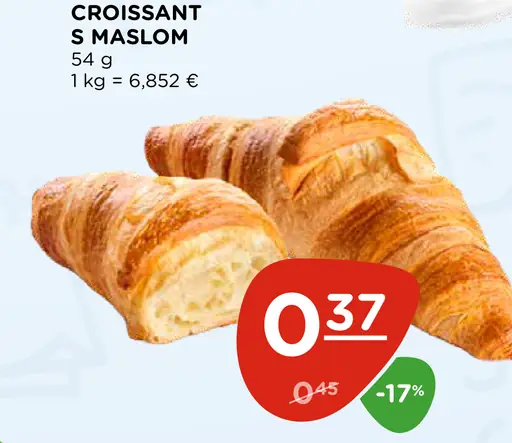 Croissant s maslom