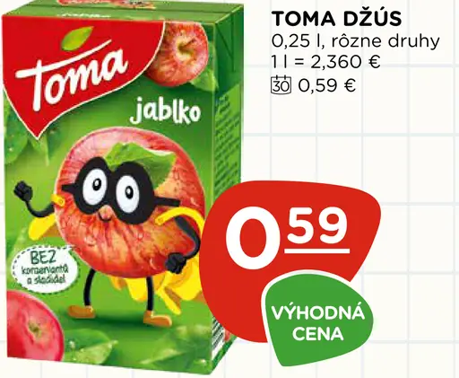 Toma džús jablko