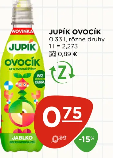 Jupík Ovocík jablko