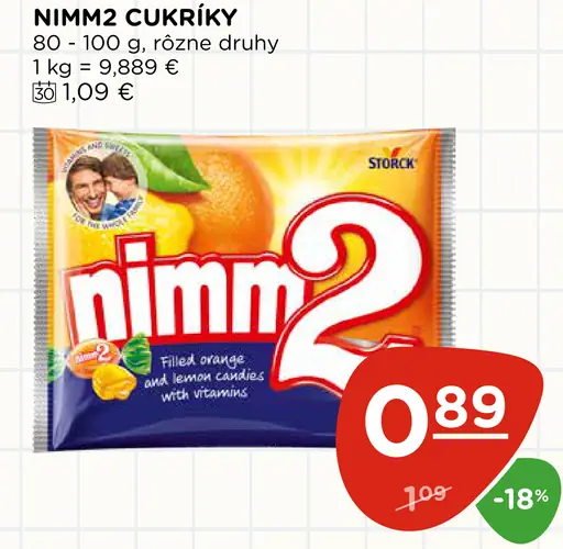 Nimm2 cukríky, rôzne druhy
