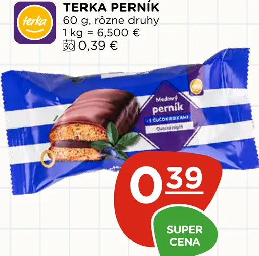 Terka perník, rôzne druhy