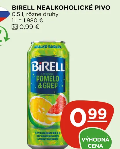 Birell Pomelo & Grep plechovka