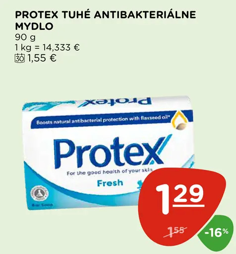 Protex Fresh tuhé mydlo s prirodzenou antibakteriálnou ochranou