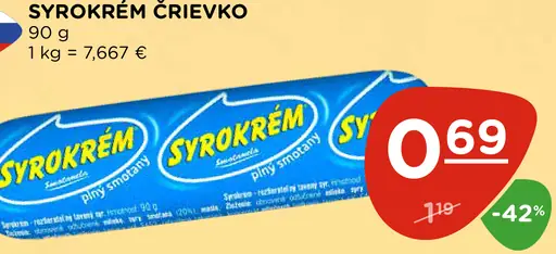 Syrokrém plnotučný