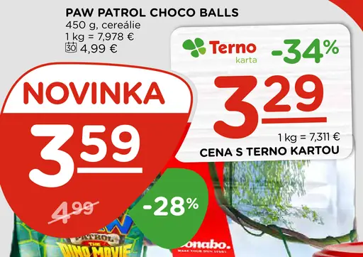 Paw Patrol Choco Balls cereálie
