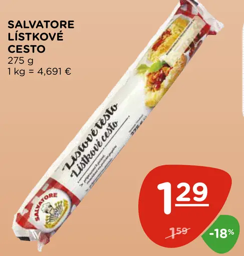 Salvatore lístkové cesto