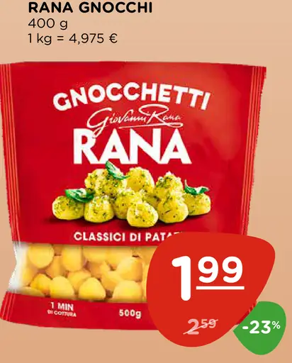 Rana gnocchi Classici di patate