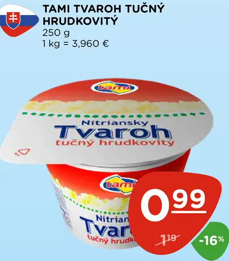 Tami Tvaroh tučný hrudkovitý