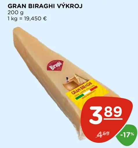 Gran Biraghi výkroj